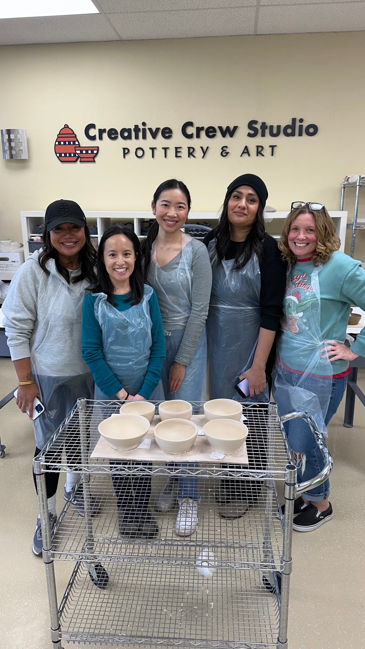 Team Jackie, Pottery wheel  experience, Dec 10th 2024 at 1:30pm